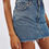 Thumbnail: Distressed Raw Hem Denim Short Dress