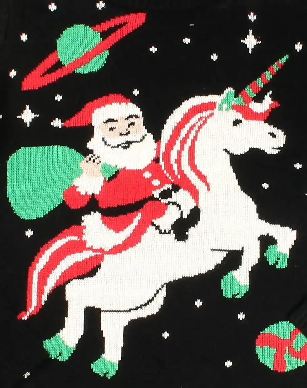 Thumbnail: Tipsy Elves | Women's Santa Unicorn Funny Christmas Sweater