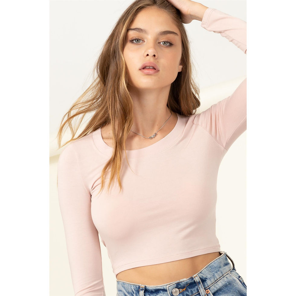 Style Staple Scoop Neck Crop Top