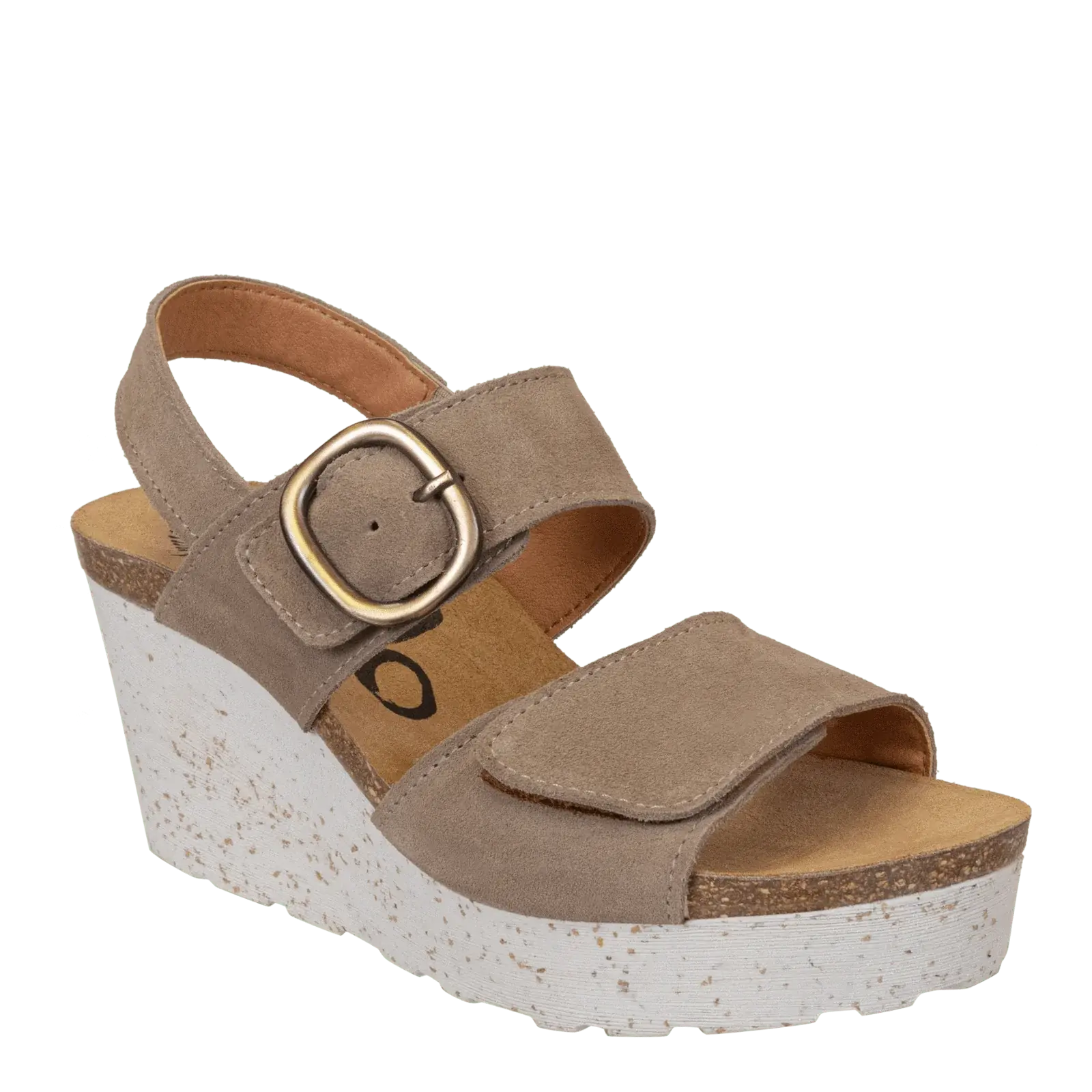 OTBT | PEASANT IN GREIGE WEDGE SANDALS