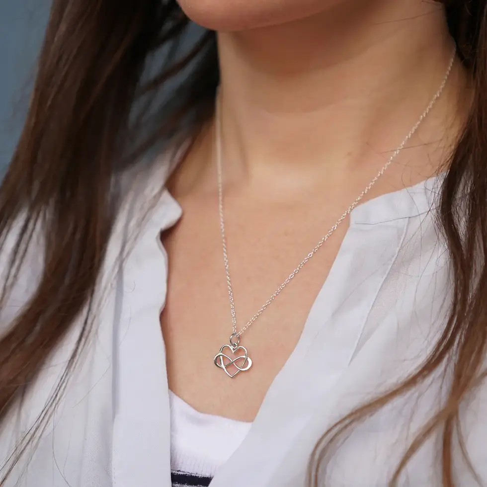 Thumbnail: Nina Designs | Sterling Silver Infinity Heart Necklace