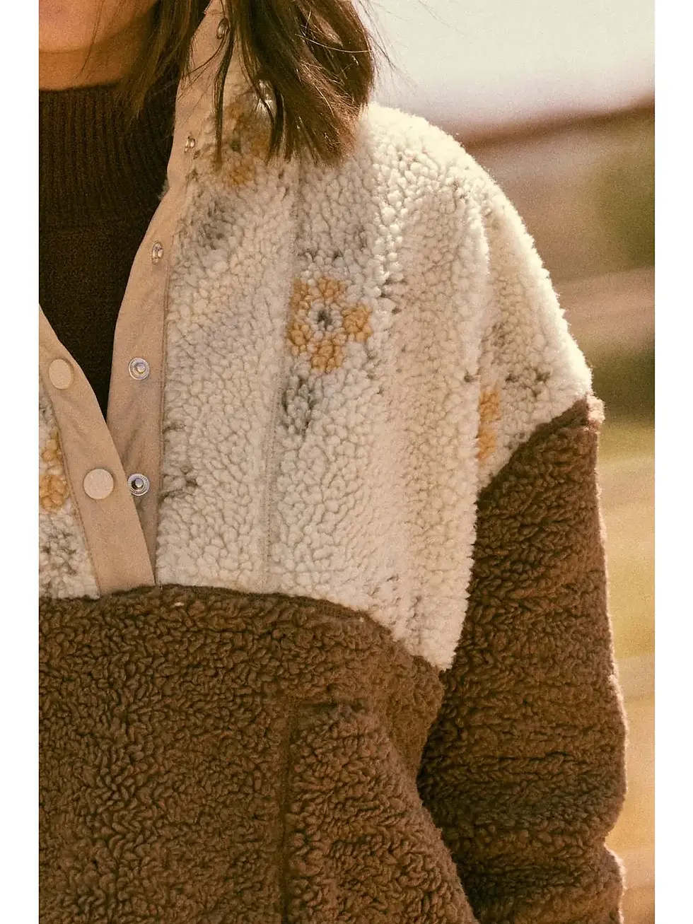 Thumbnail: Promesa | Colorblock Sherpa Pullover