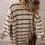 Thumbnail: Lovesoft | Black Stripe Shawl Neckline Open Cardigan with Pockets