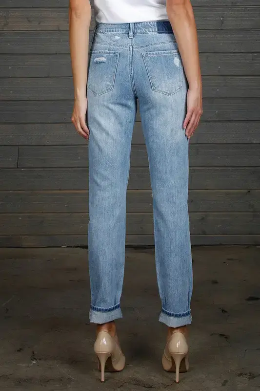 Thumbnail: High Rise Straight Jeans