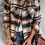 Thumbnail: Lovesoft | Casual Geometric Plaid Print Pocketed Shacket