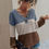 Thumbnail: V Neck Color Block Long Sleeve Top