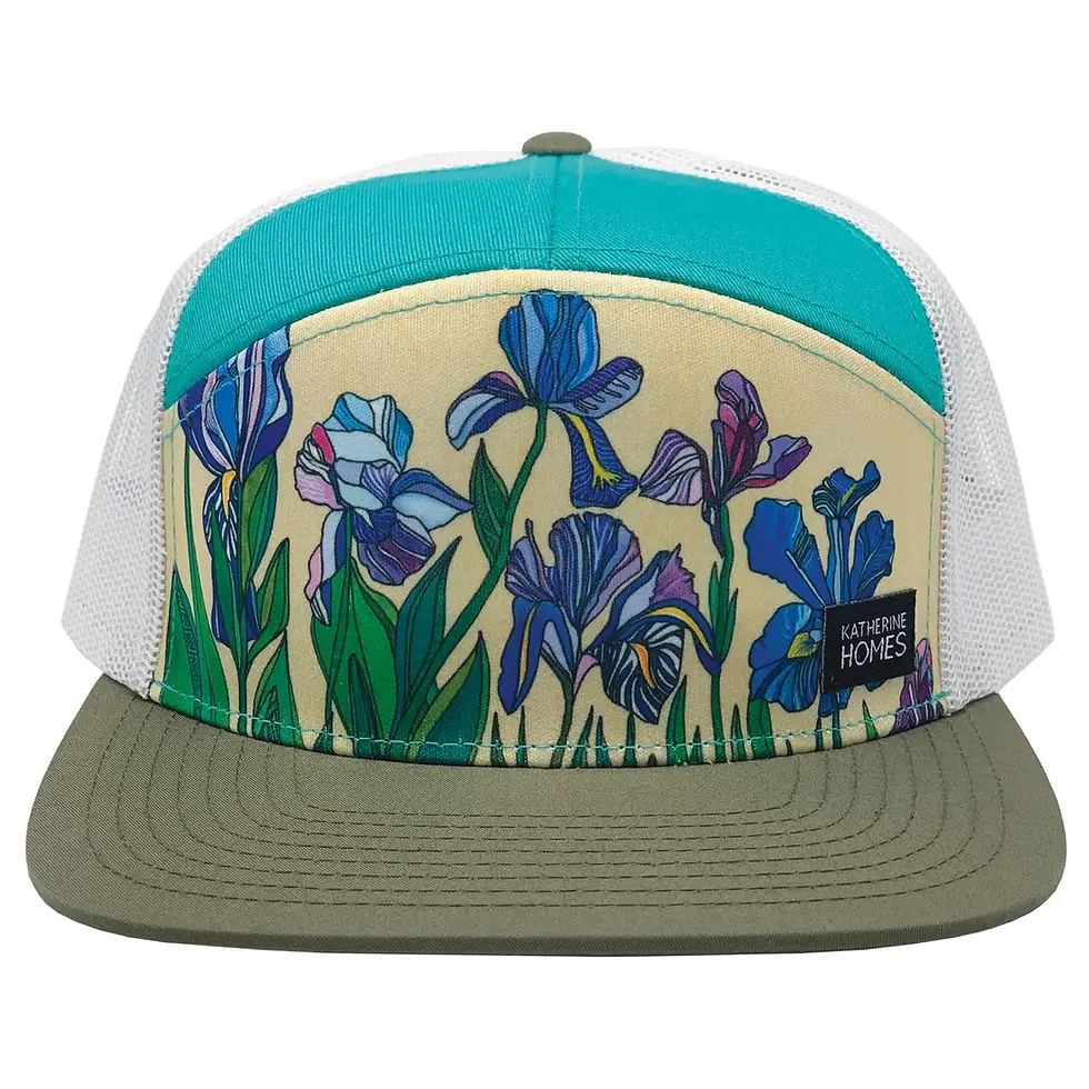 Thumbnail: Katherine Homes | Iris Flowers Trucker Hat