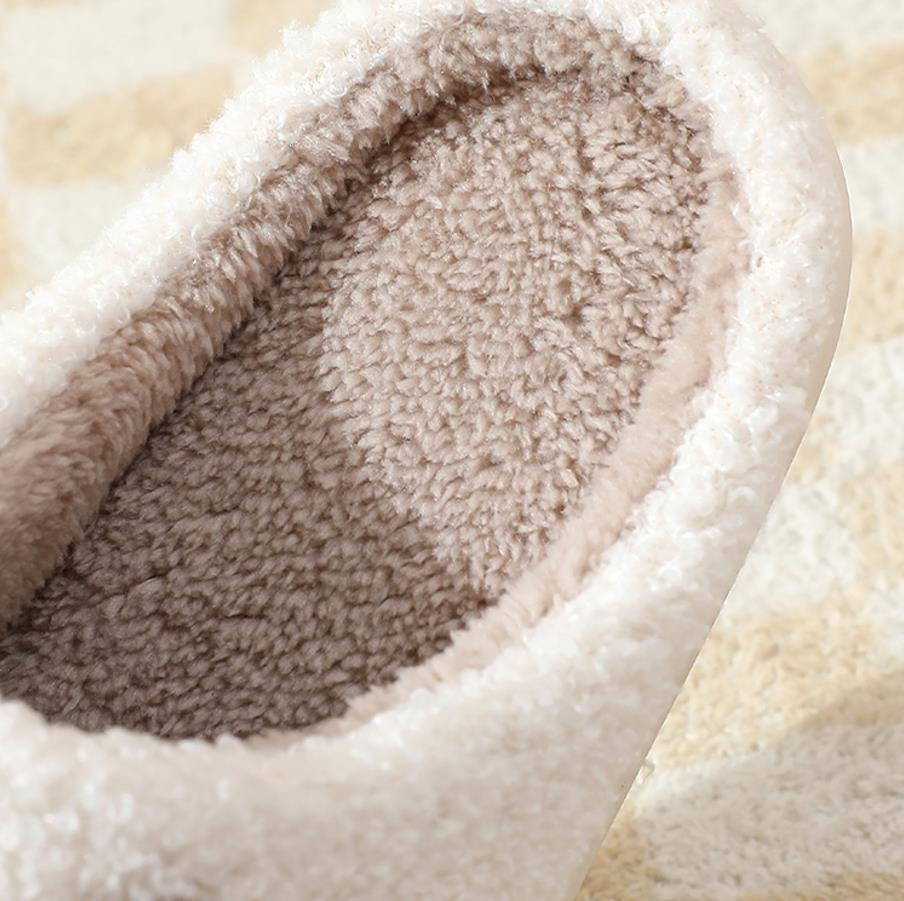 Thumbnail: Lovely Gingerbread Comfort Cozy Plush Fluffy Fur Slip On Cushion Slippers