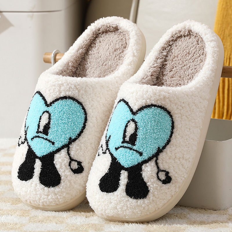 Thumbnail: Sad Love Soft Plush Comfy Warm Slipper