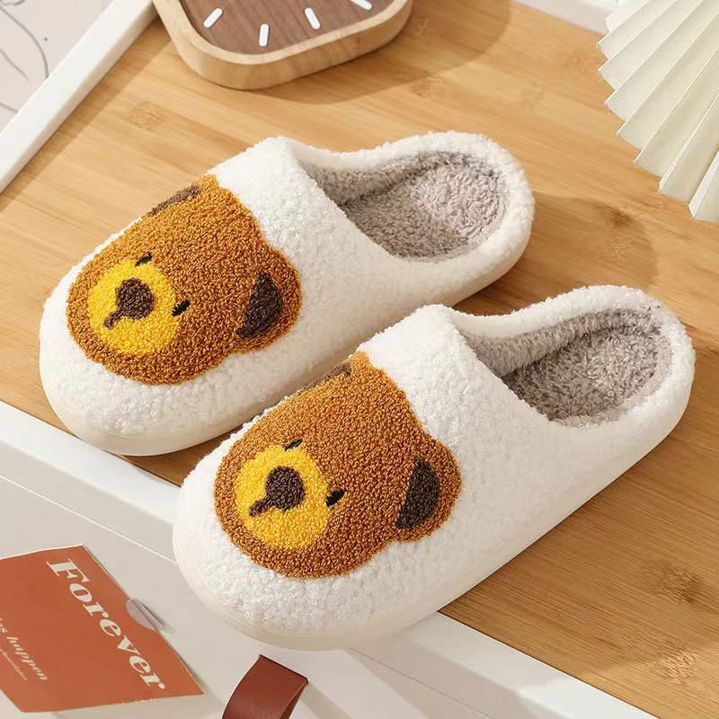 Thumbnail: Cute Teddy Bear Soft Plush Comfy Warm Cozy Slipper