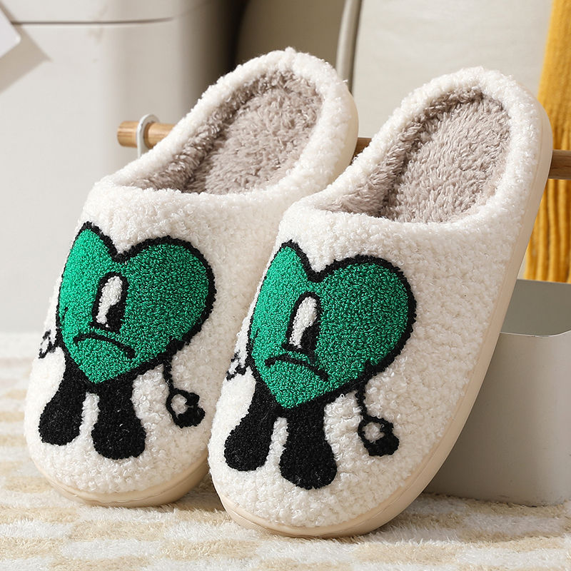Thumbnail: Sad Love Soft Plush Comfy Warm Slipper