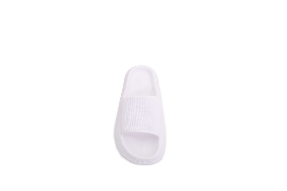 Thumbnail: Women Solid Open Toe Rubber Slippers