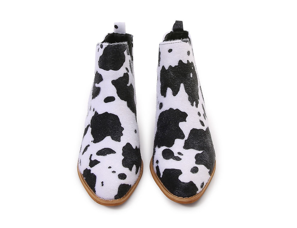 Thumbnail: Wooden Heel Short Casual Ankle Boots w/ Shoe case