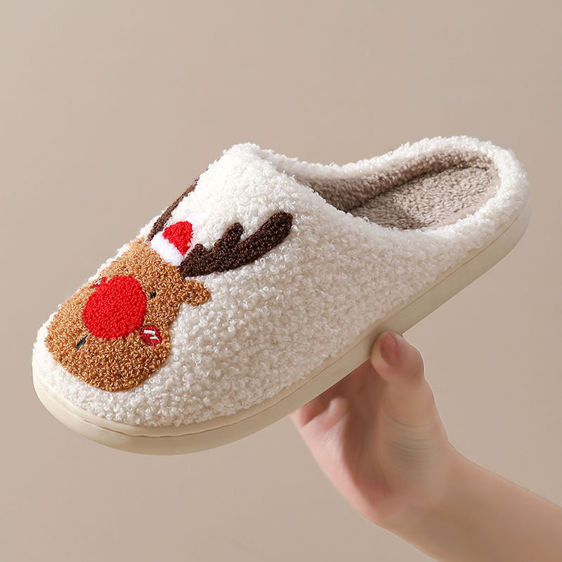Thumbnail: Cute Rodulf Soft Plush Comfy Warm Winter Slipper