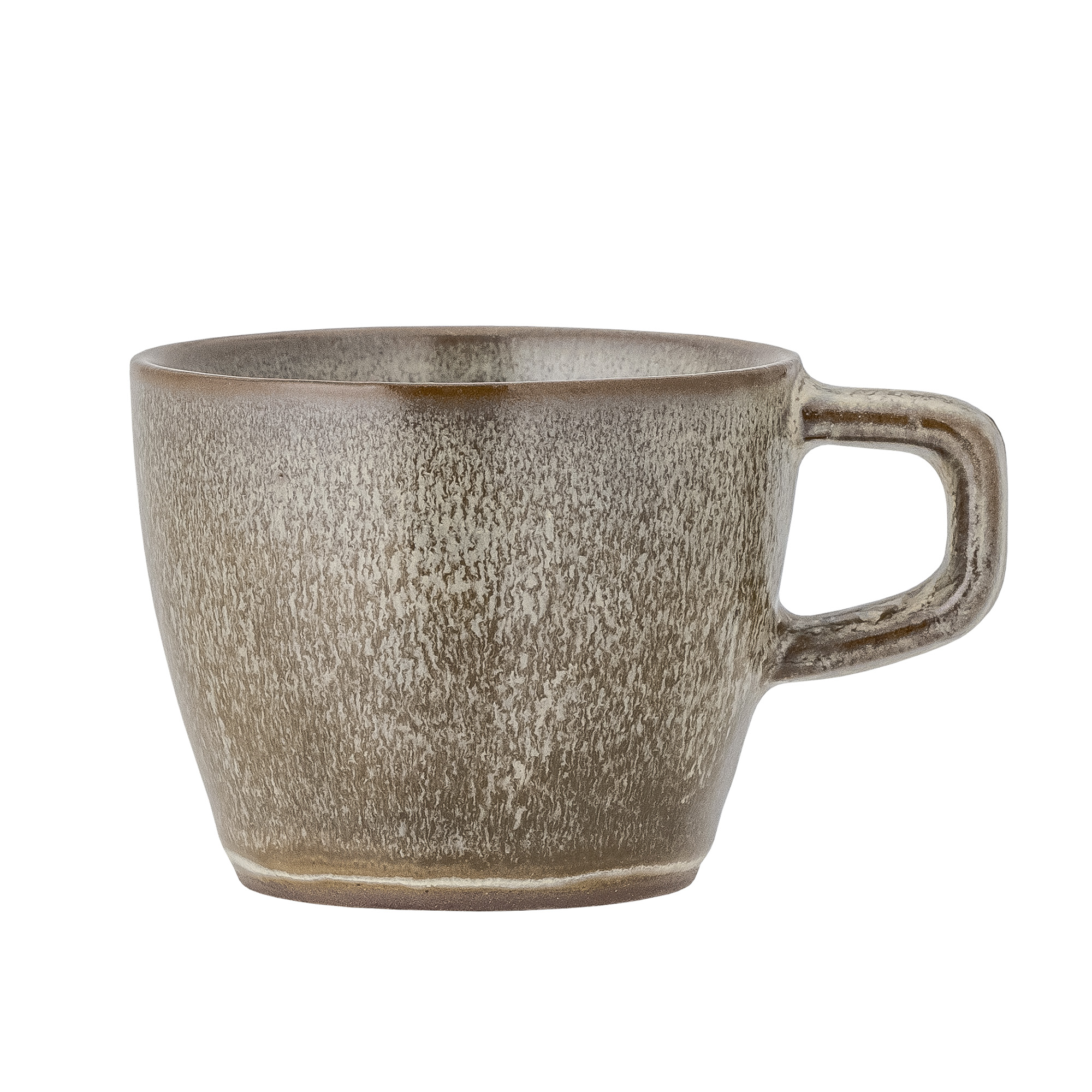 Tasse avec aspect sablé marron