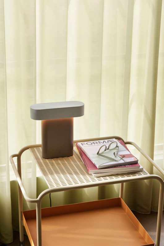 Lampe de table marron/gris clair
