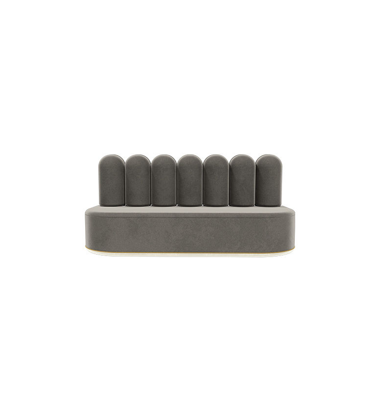 Thumbnail: Canapé de forme organique marron