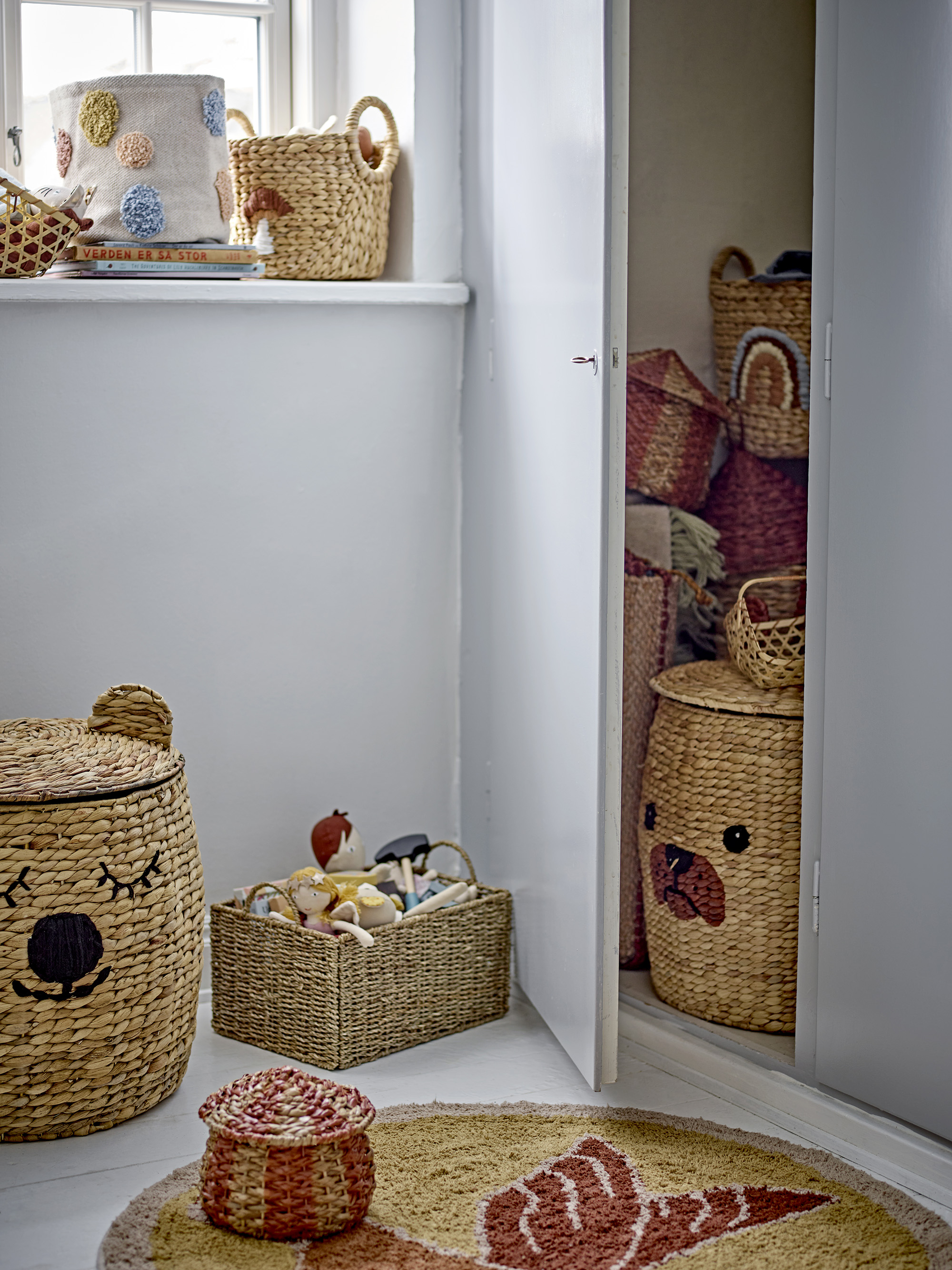 Panier de rangement tête de chiot