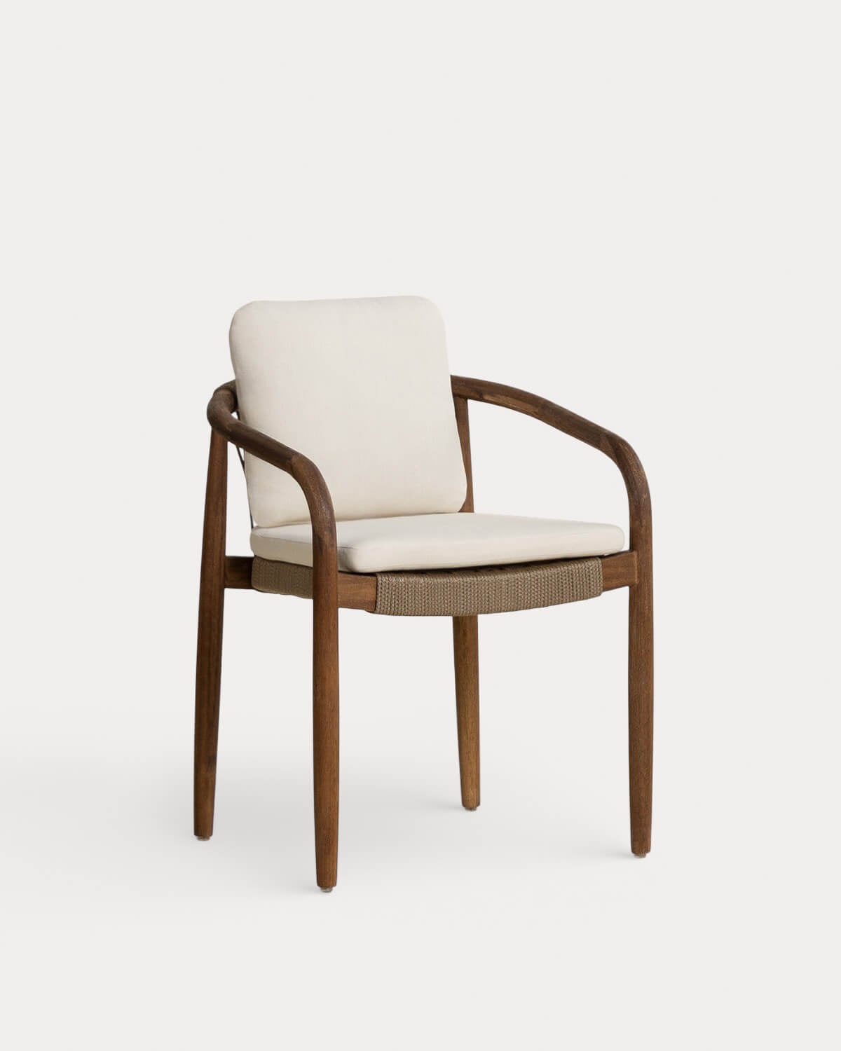 Chaise en acacia avec coussin Loli — Coloris au choix