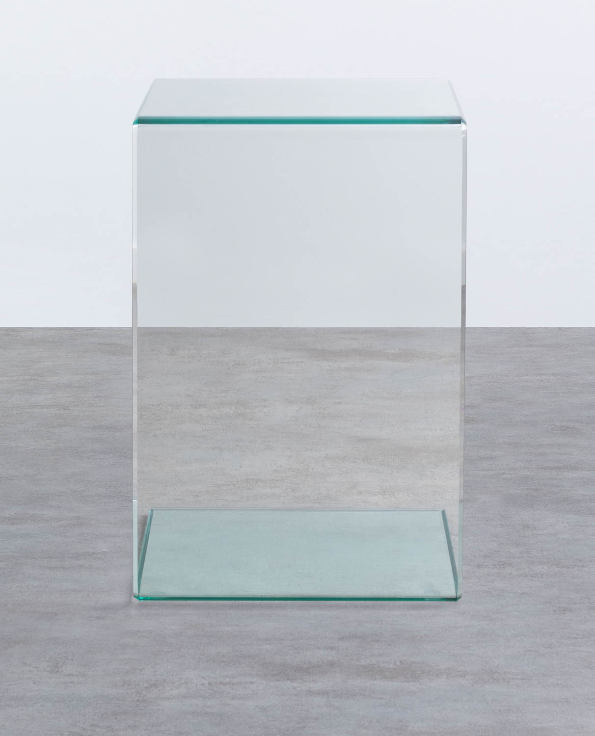 Table d'appoint carré en verre trempé — détail 3