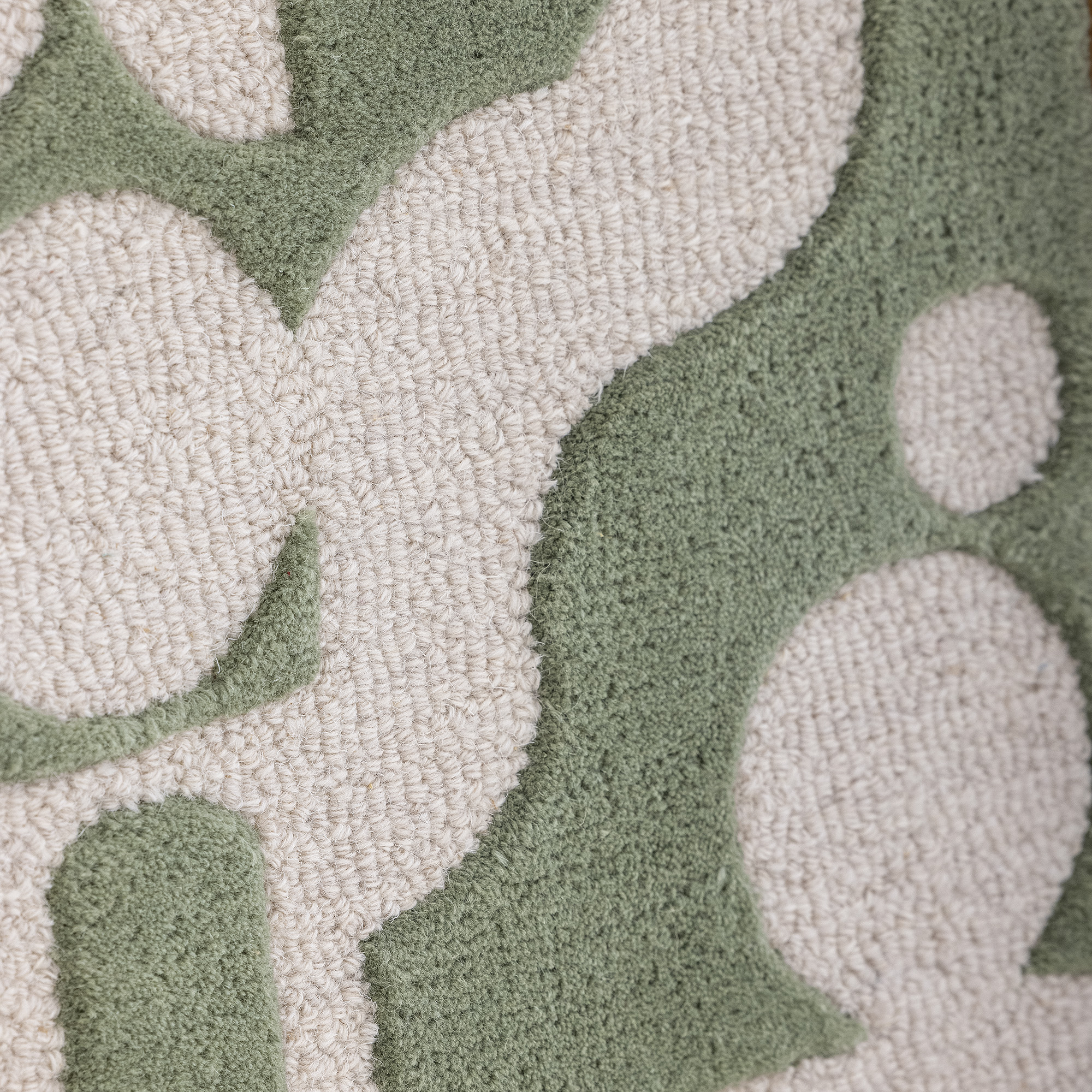 Déco murale Longton en laine - Coloris vert — détail 3