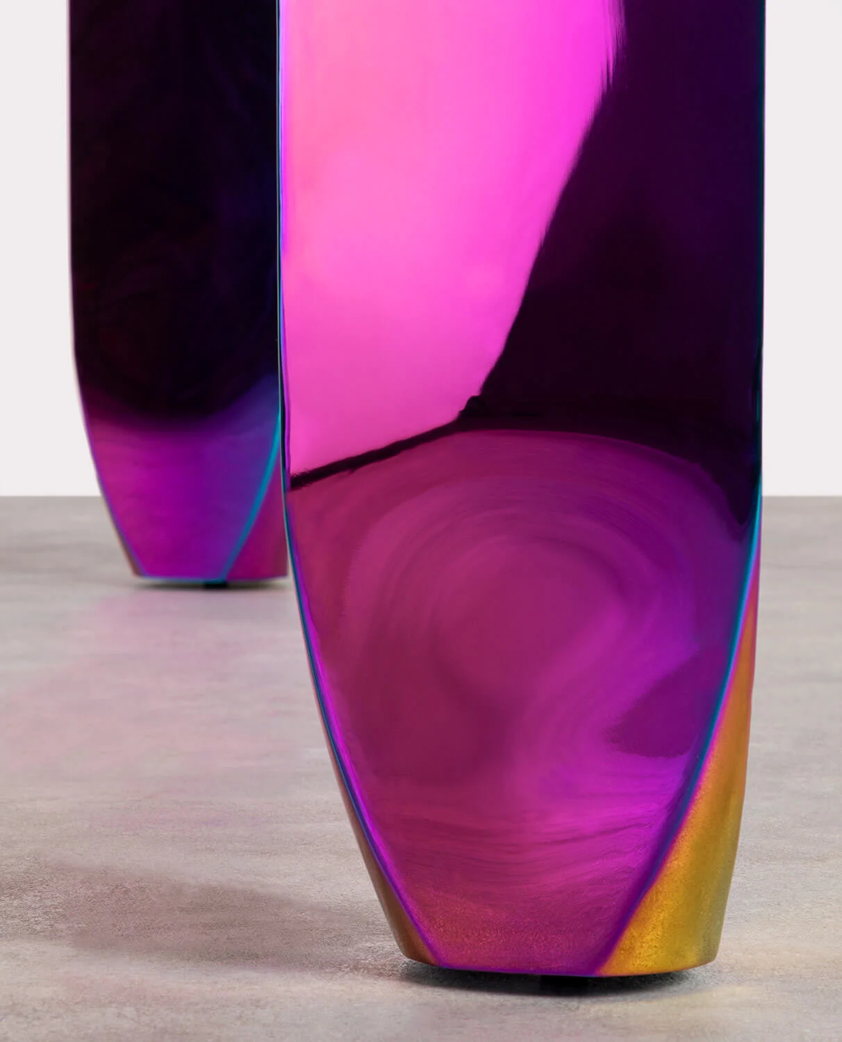 Table de salle à manger irisé en verre trempé — détail 6