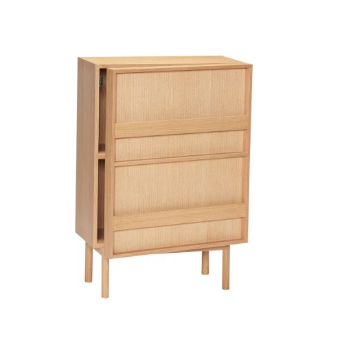Commode en bois avec rangement porte-revues — détail 3