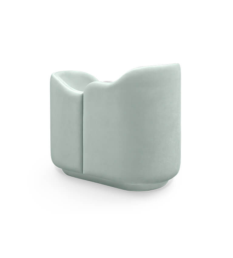 Miniature : Lit forme de nuage vert