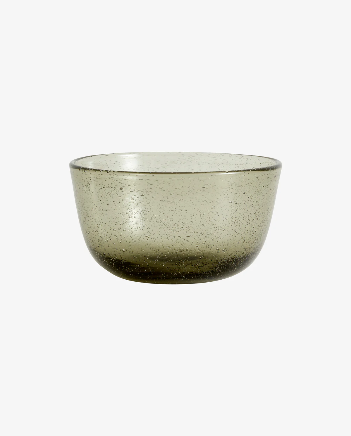 Lot de 2 bols en verre bullé vert