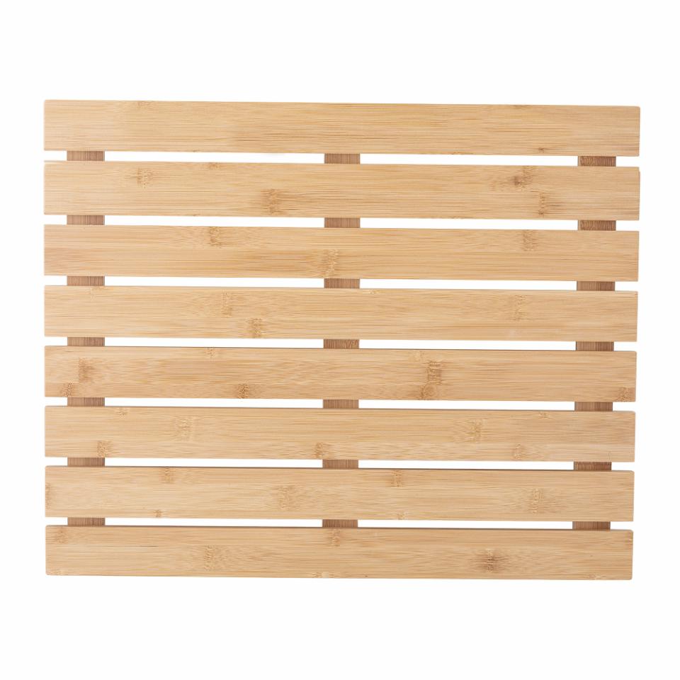 Tapis de bain en bambou naturel
