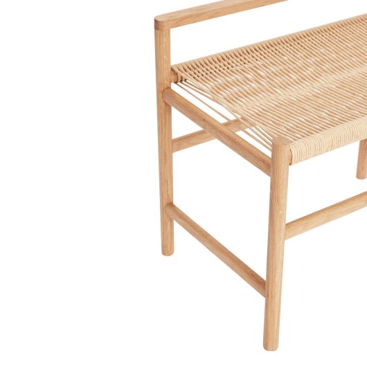 Banc au design scandinave naturel — détail 4