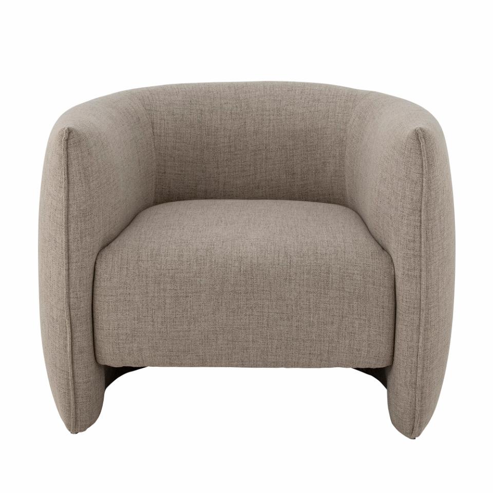 Fauteuil en polyester recyclé gris — détail 4