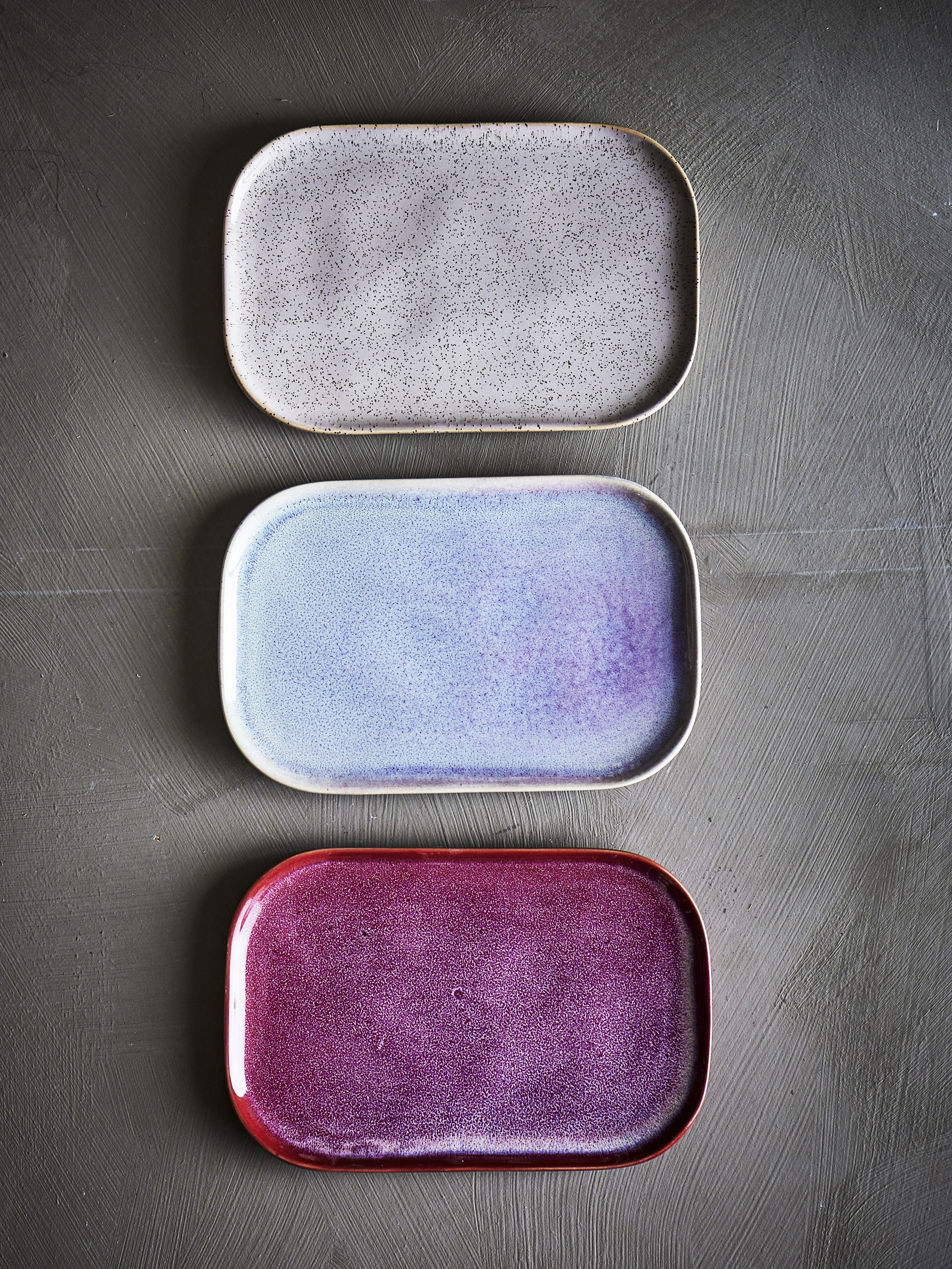 Set de 3 assiettes Addison en grès — détail 5