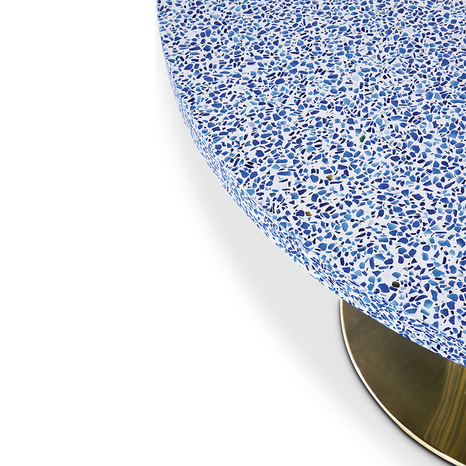 Table à manger avec plateau en terrazzo — détail 4