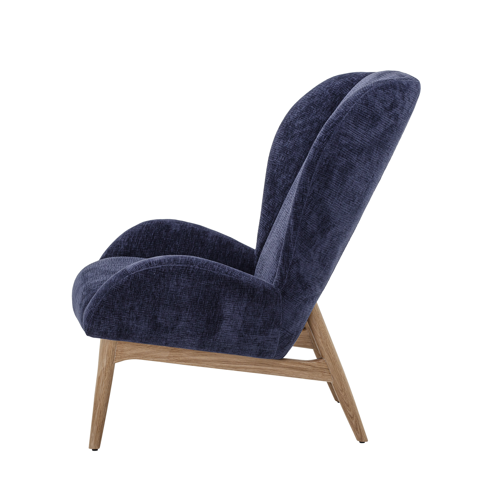 Fauteuil en tissu maille bleu marine — détail 3