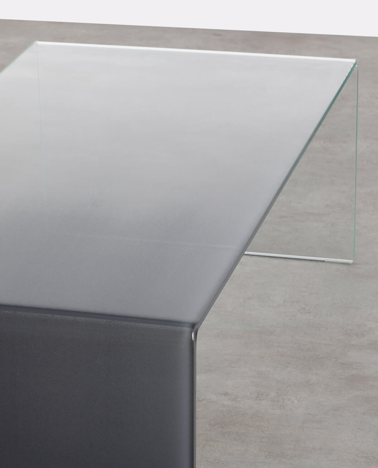 Table basse rectangulaire en verre trempé — détail 5