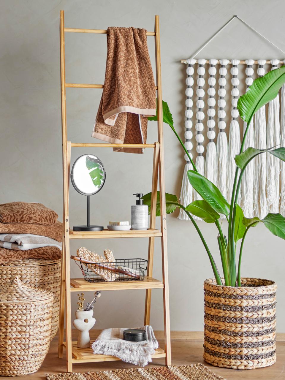 Porte-serviettes en bambou naturel