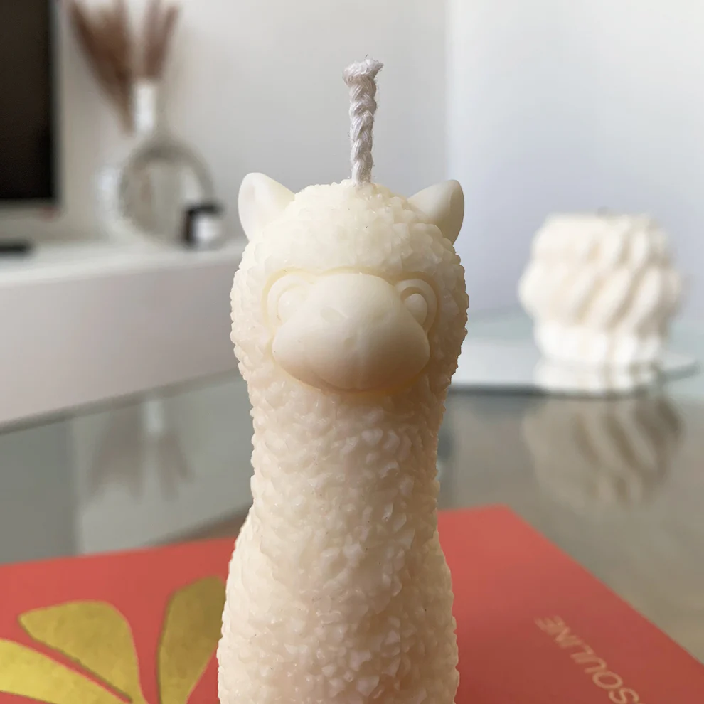 Bougie décorative Alpaga