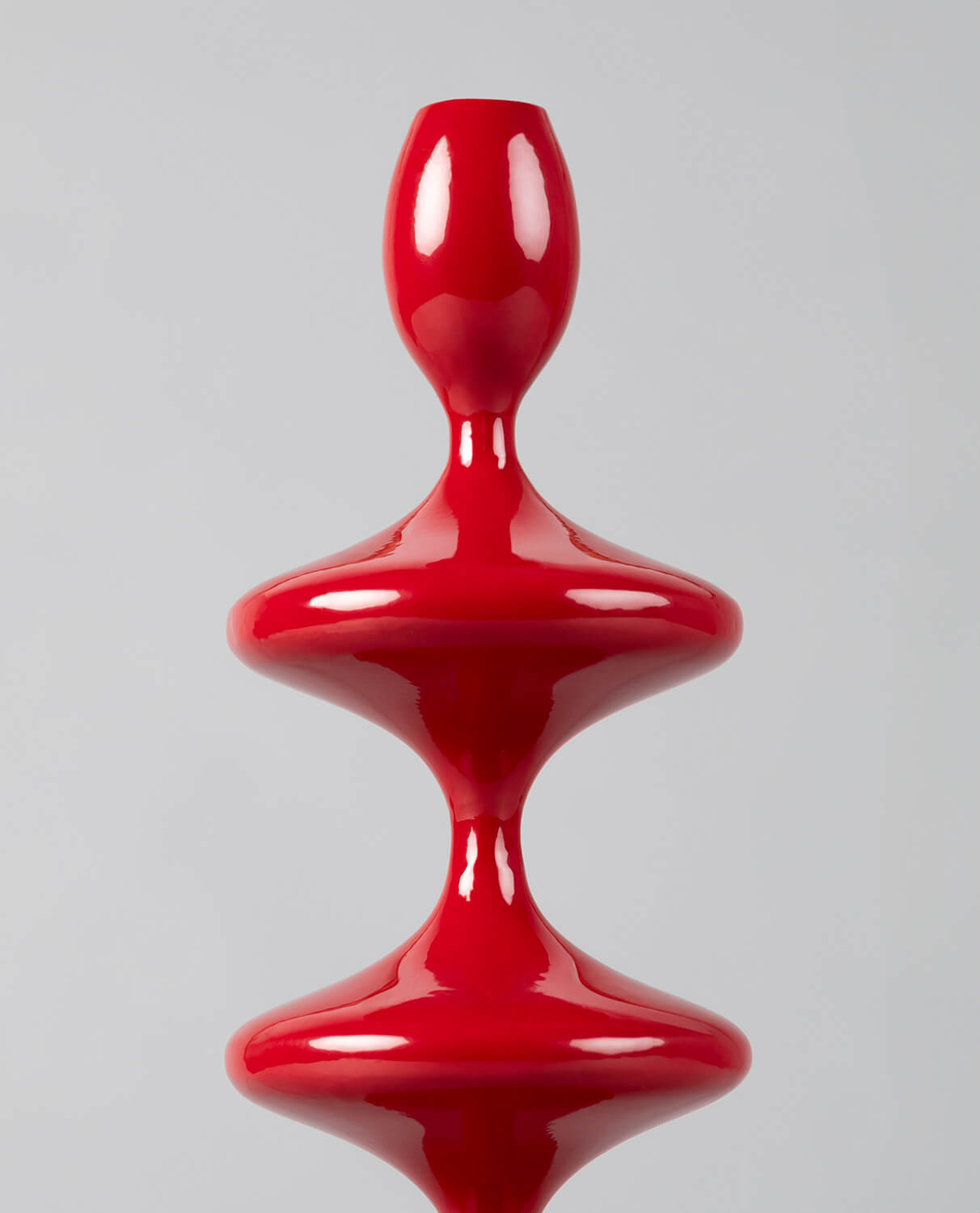 Chandelier en métal rouge — détail 5
