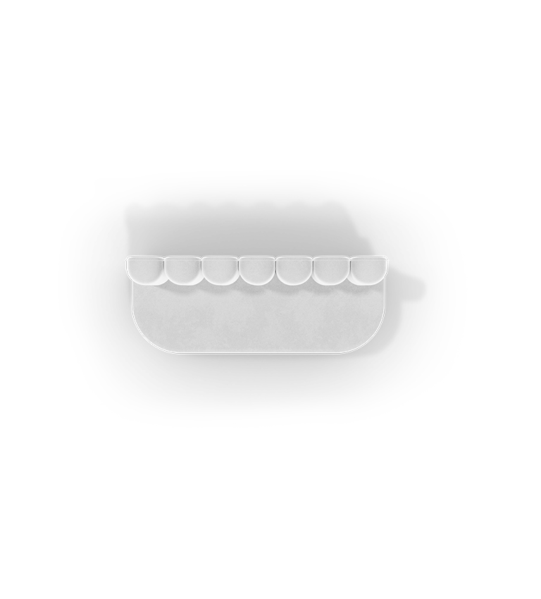 Canapé de forme organique blanc — détail 4