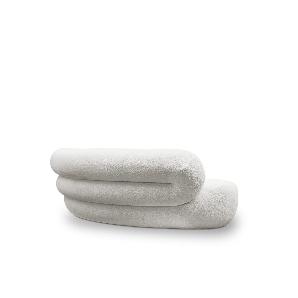 Canapé en velours blanc — détail 3