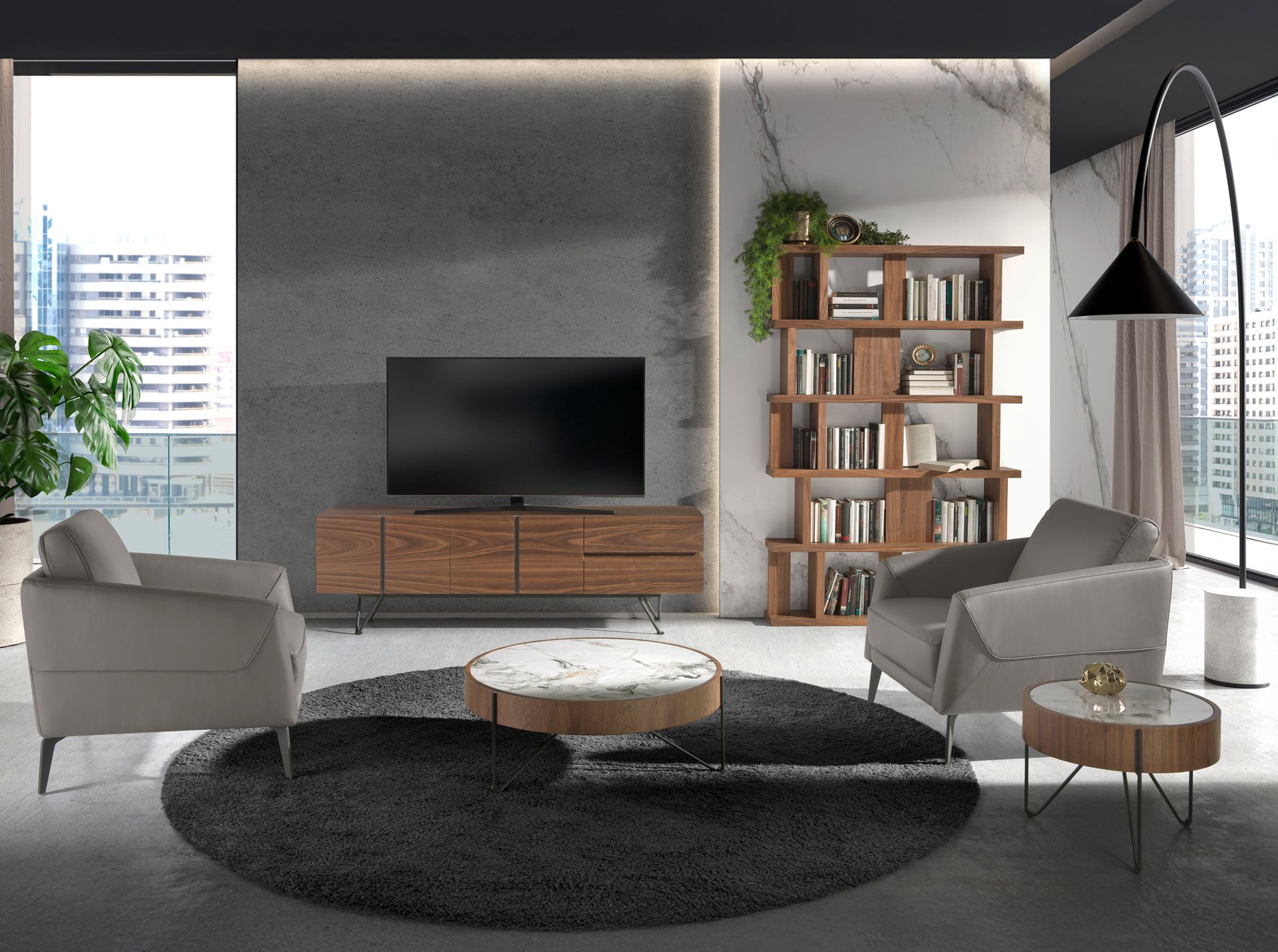 Fauteuil en cuir - Coloris au choix — détail 4
