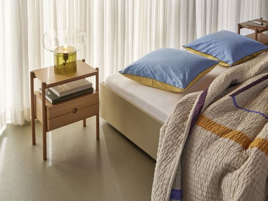 Couvre-lit Carré 260×260 Sable/ Multicoloré — détail 3