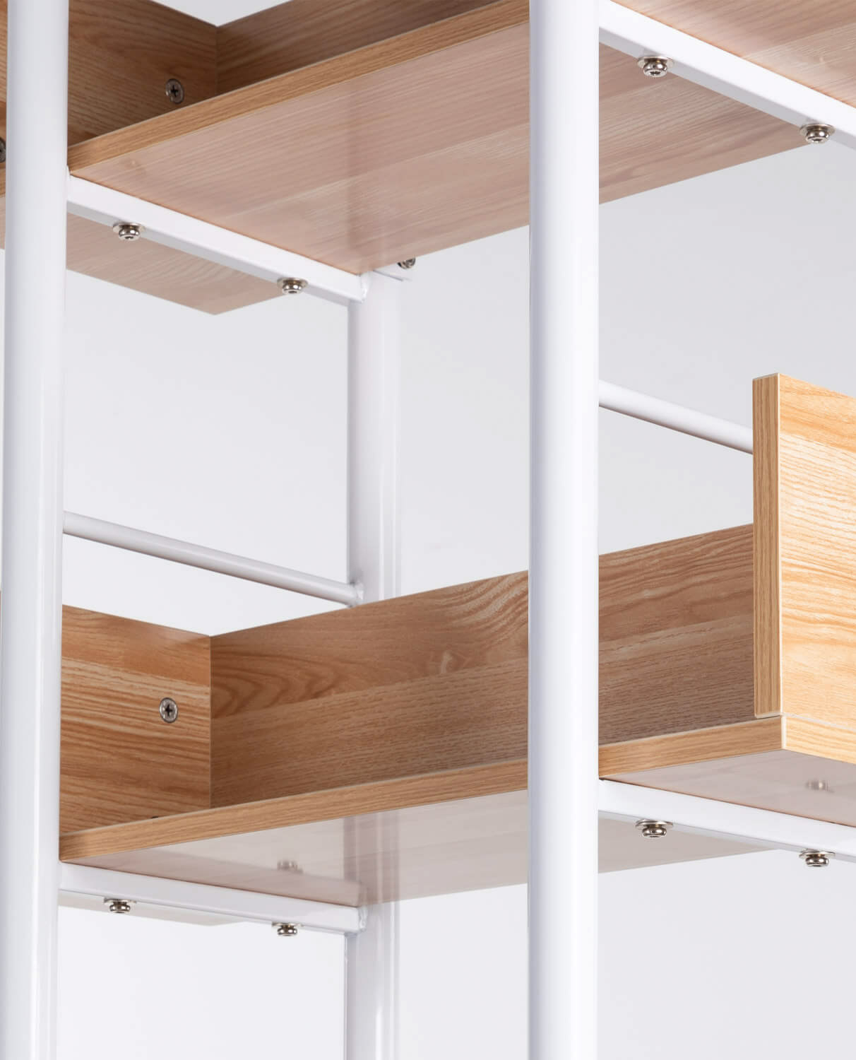 Étagère en MDF et acier blanc — détail 6