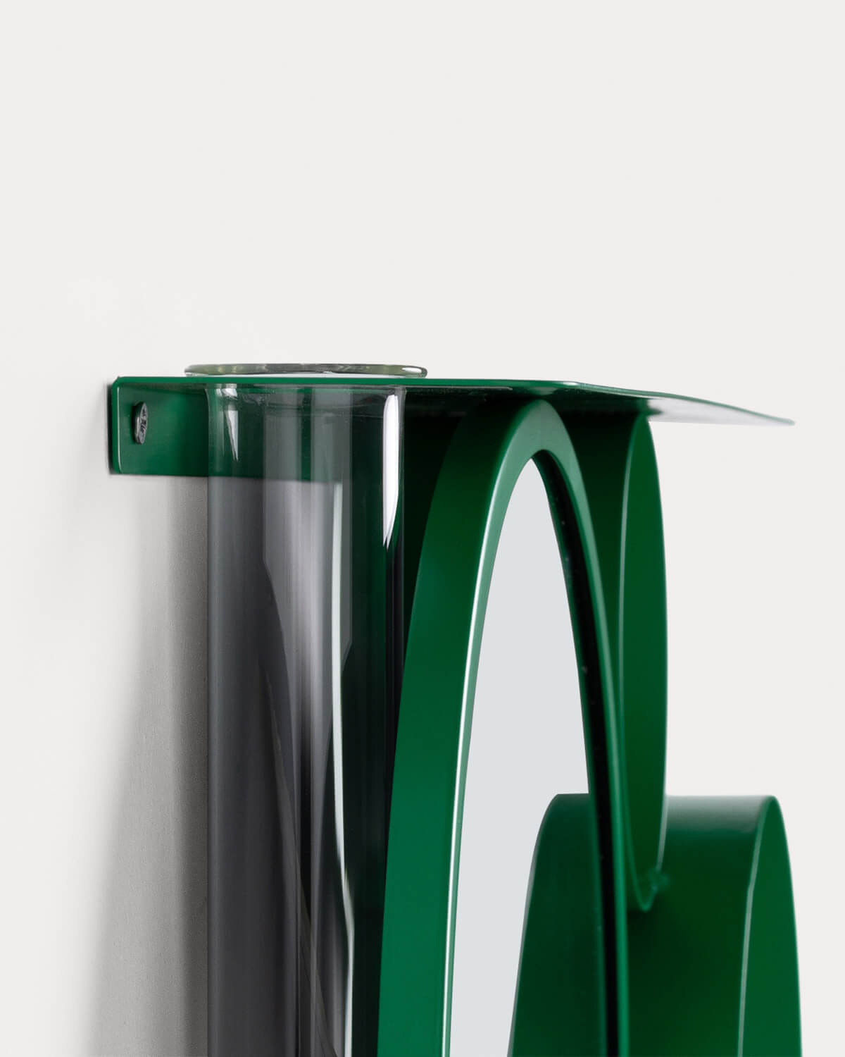 Miroir mural Ø28 cm avec étagère en métal Elara — détail 3