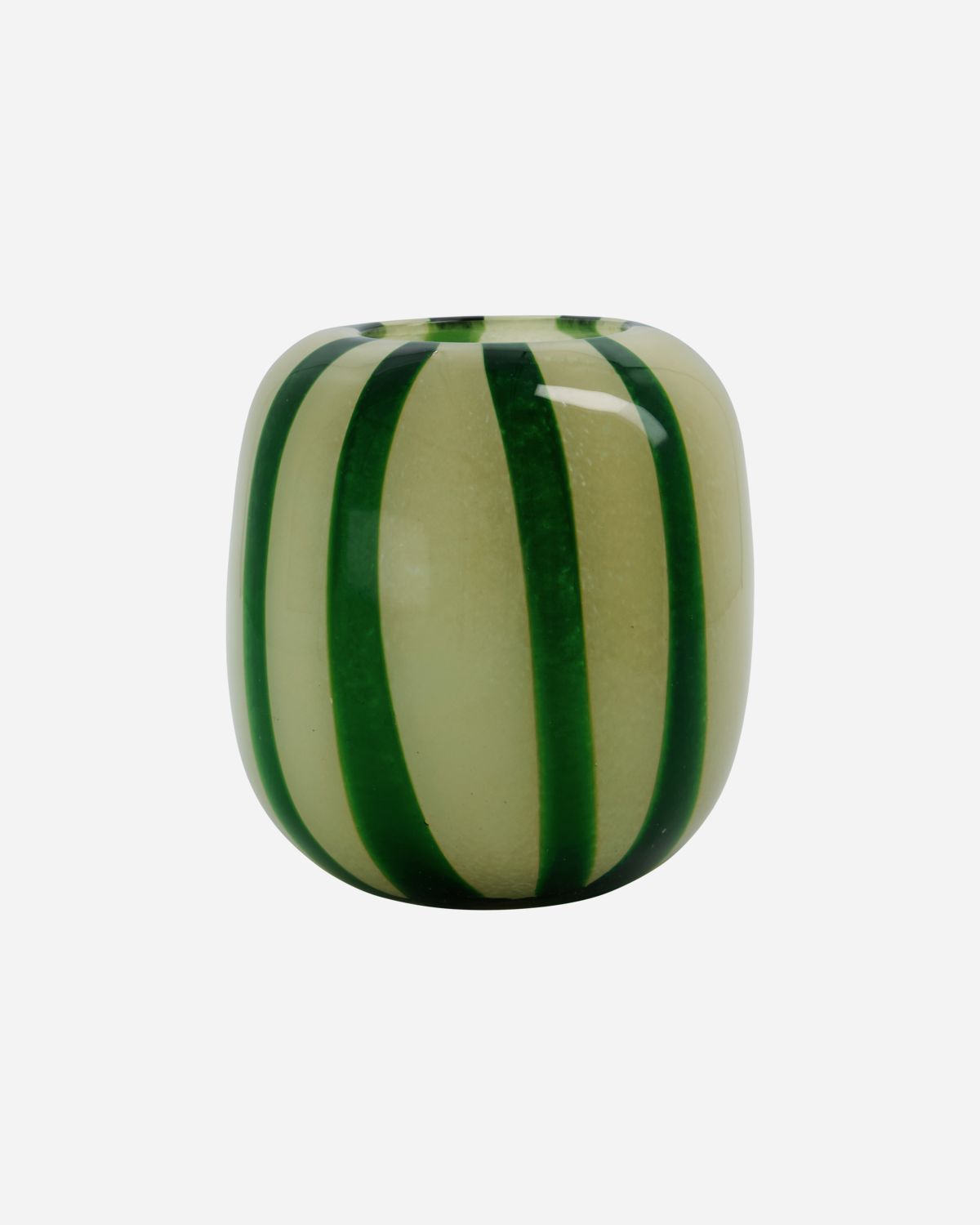 Vase en verre avec rayures de bonbon XL