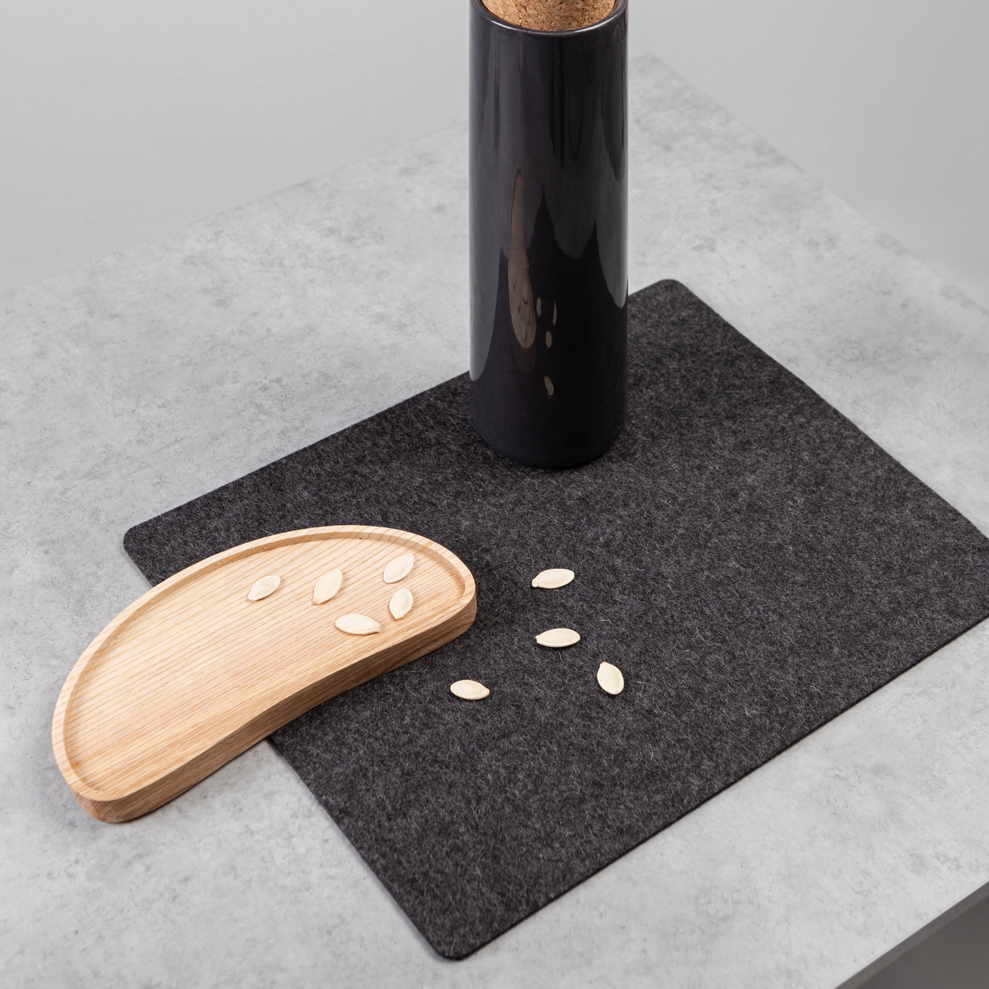 Set de table en feutre naturel — détail 3