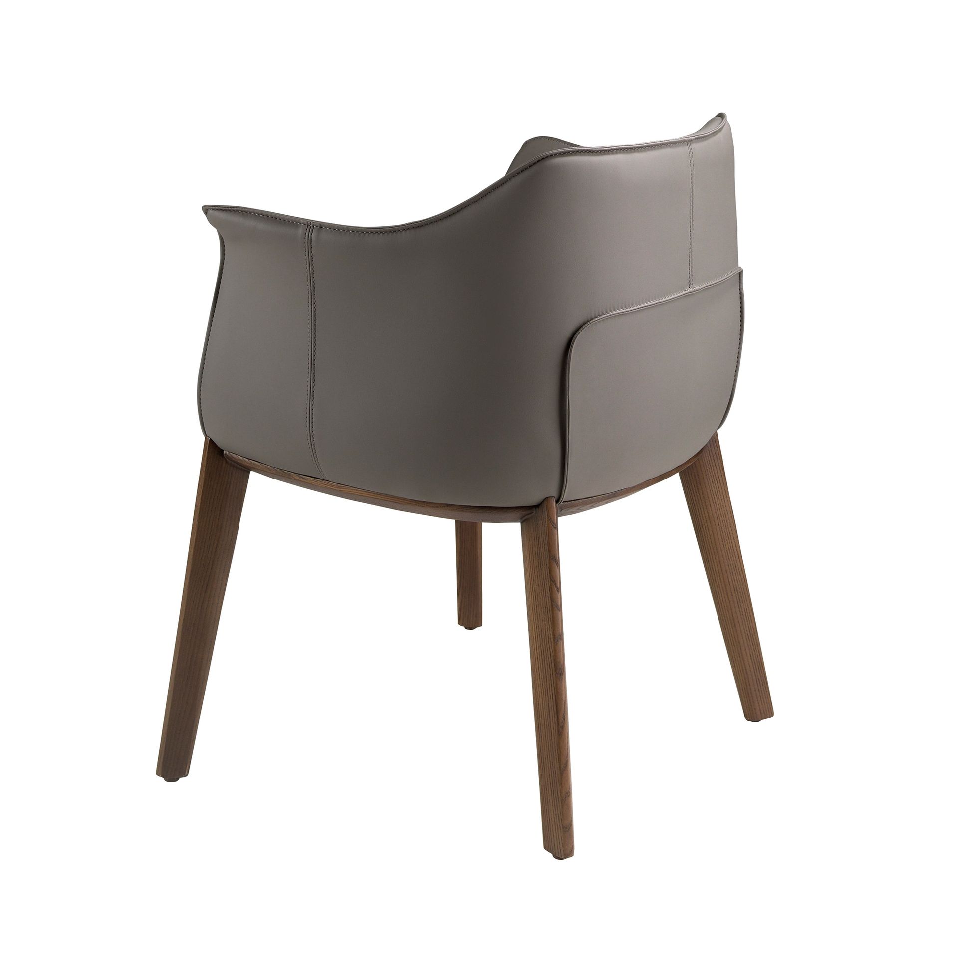 Chaise en similicuir grise — détail 6