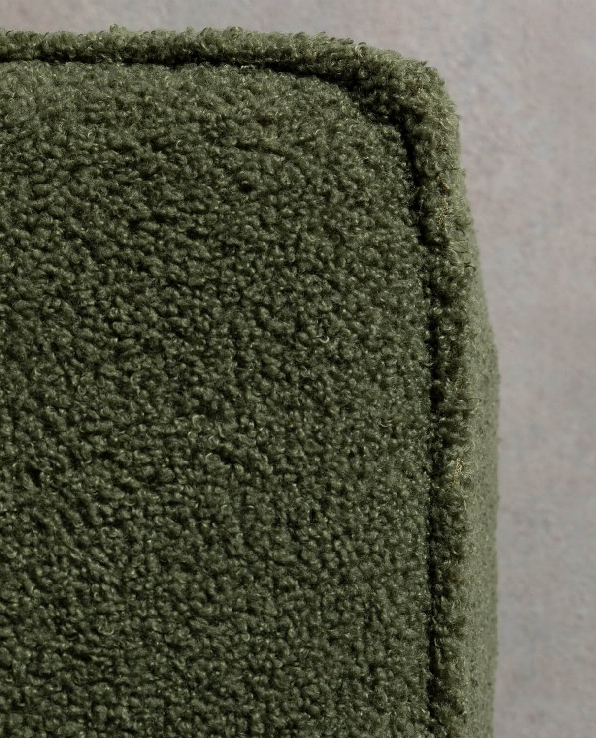 Module pour canapé tissu bouclé vert kaki — détail 5