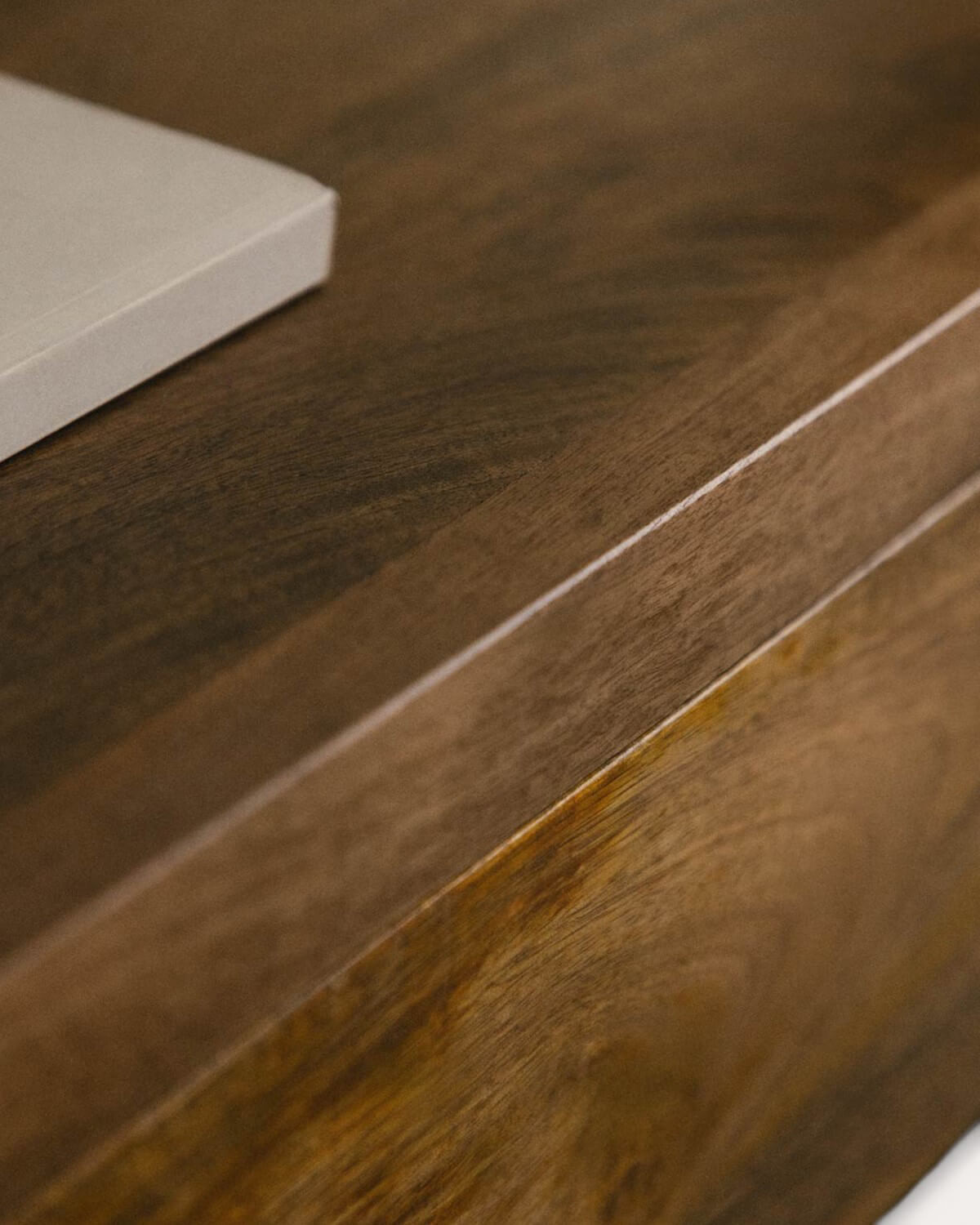 Console Vanile 120x40 cm en manguier - Bois foncé — détail 3